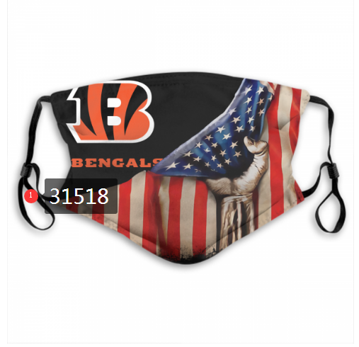 NFL 2020 Cincinnati Bengals #68 Dust mask with filter->nfl dust mask->Sports Accessory